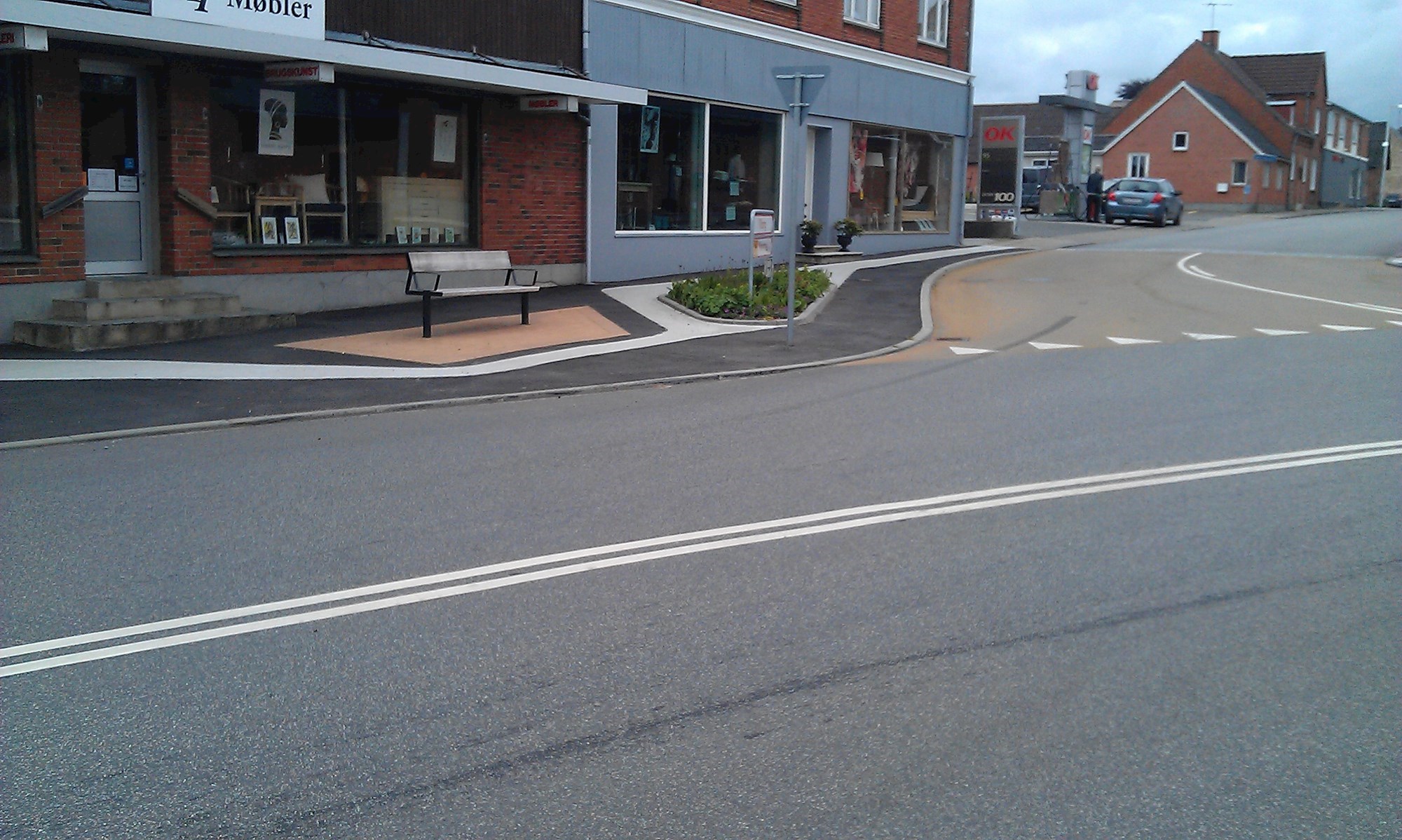 Ny vejforlægning ved Odinvej.