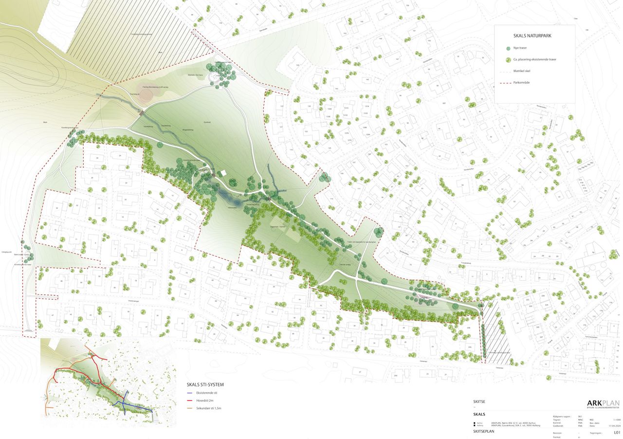 Skals Naturpark - Skitse