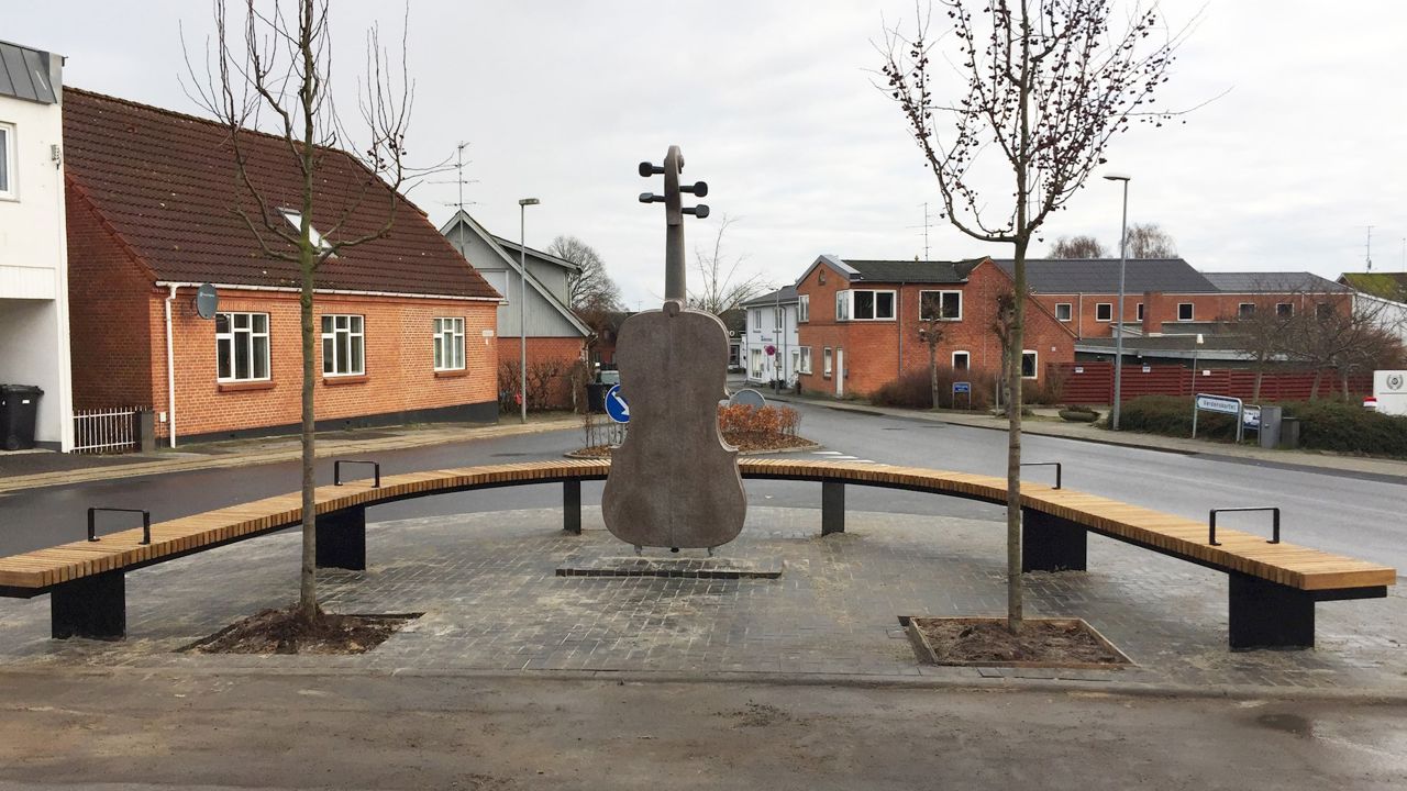 Købmandspladsen set fra vest