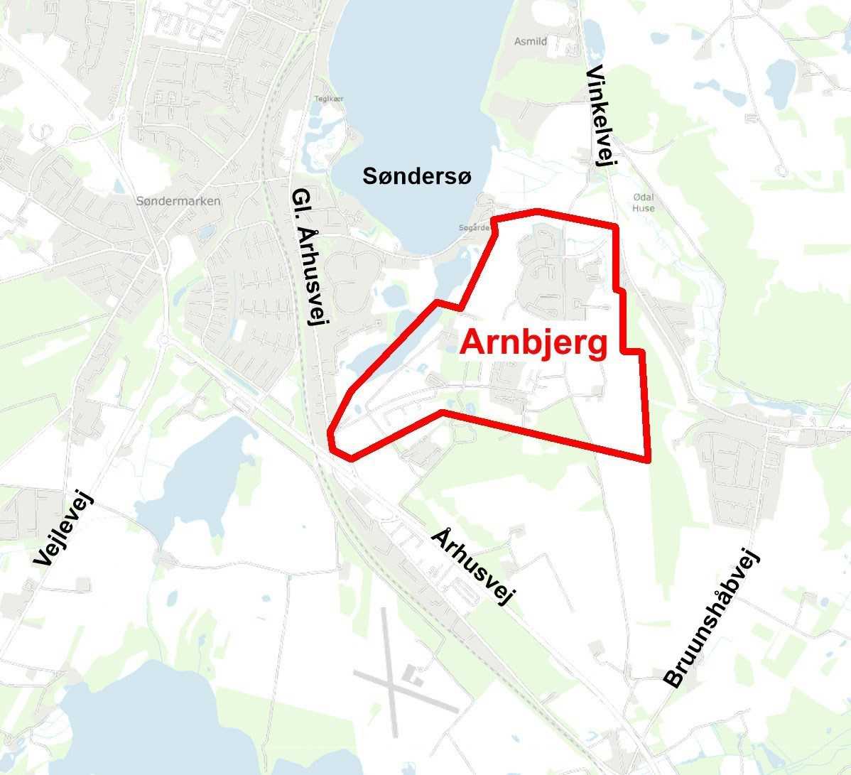 Oversigtskort - Arnbjerg