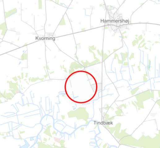 Kort over området - ©Styrelsen for Dataforsyning og Effektivisering